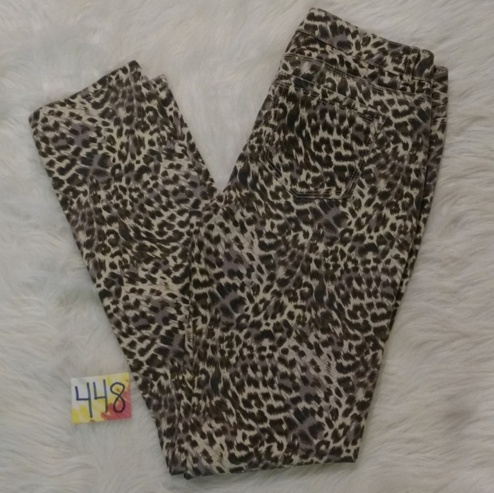 Cheetah Print Vanilla Star Skiny Jeans - Picture 8 of 11